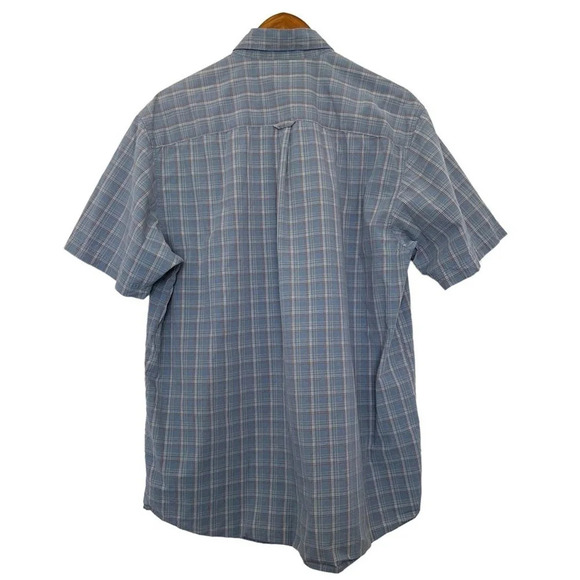 Columbia Short Sleeve Button Down Plaid Shirt Size XL - Picture 2 of 5